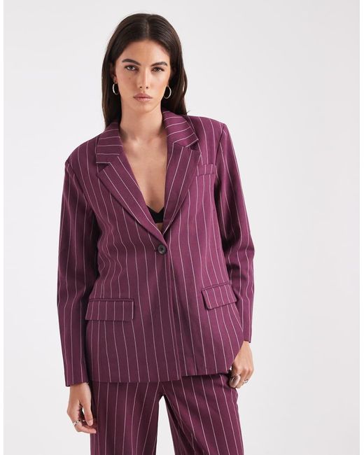 Object Purple Tailo Blazer Co-ord