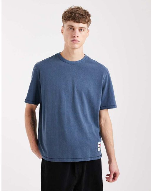 Tommy Hilfiger Blue 90s Waving Flag Logo T-shirt for men