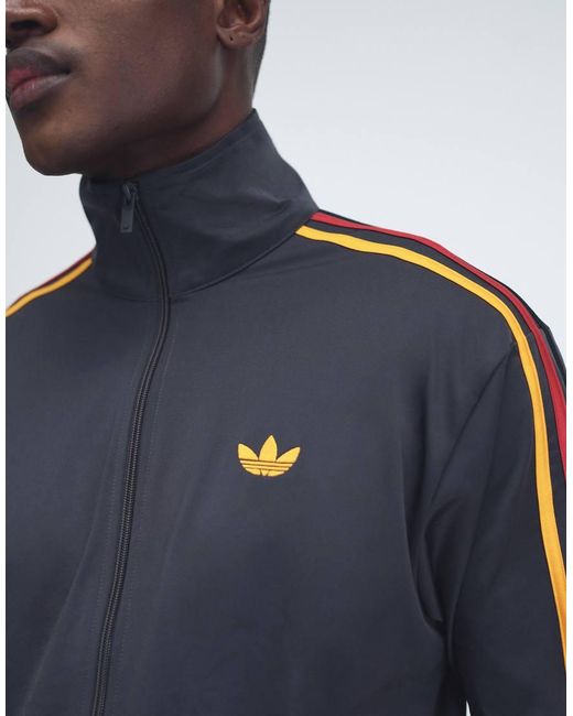 Adidas Originals Gray Firebird Track Top for men