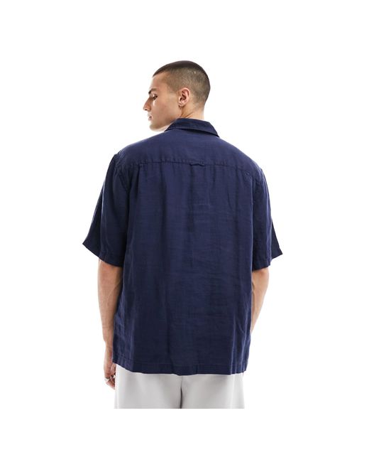 Camisa holgada Gant de hombre de color Blue