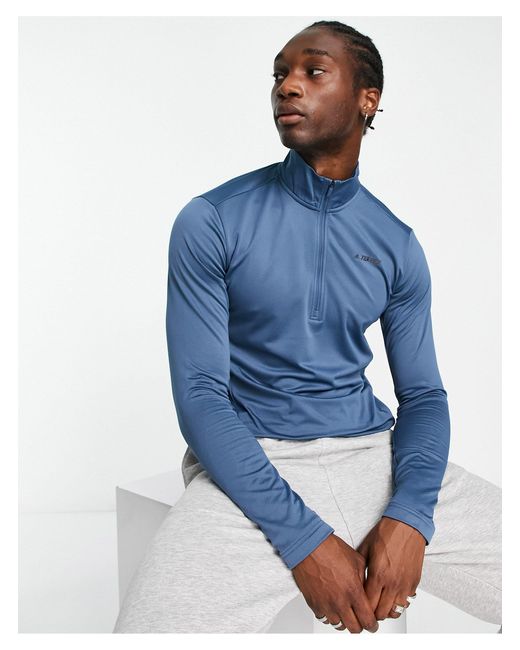 terrex everyhike half zip fleece jacket