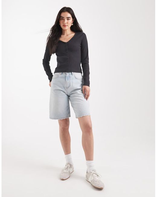 Camiseta Negra De Manga Larga Con Botones Delanteros Muse De Levi's de color Black