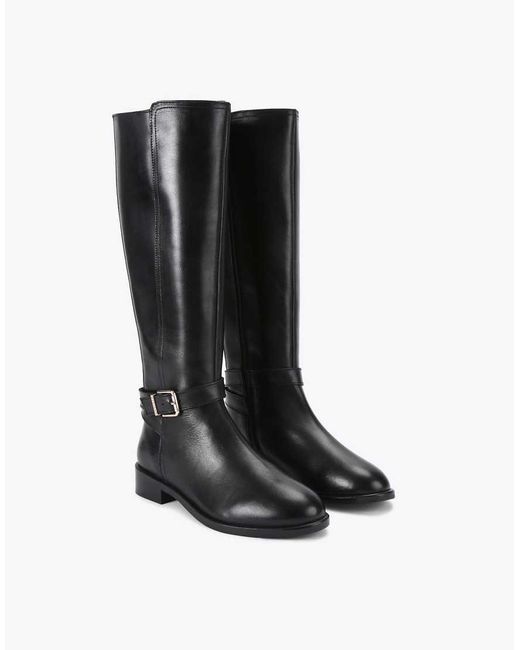 Carvela Kurt Geiger Black Pienza Riding Boot Knee Boots