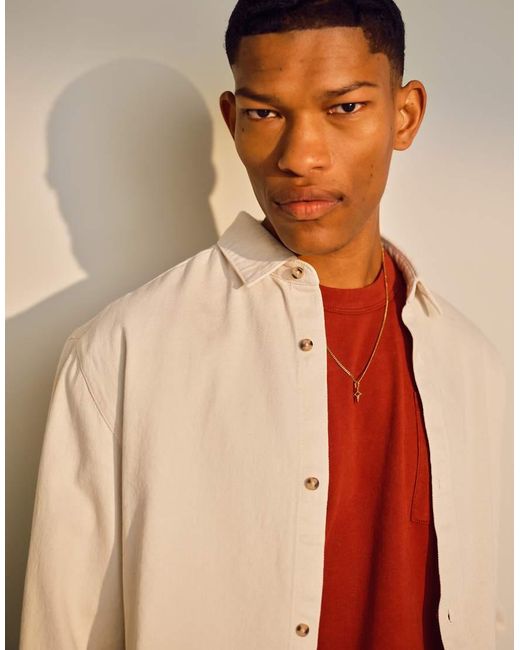 Giacca A Maniche Lunghe di Topman in Natural da Uomo