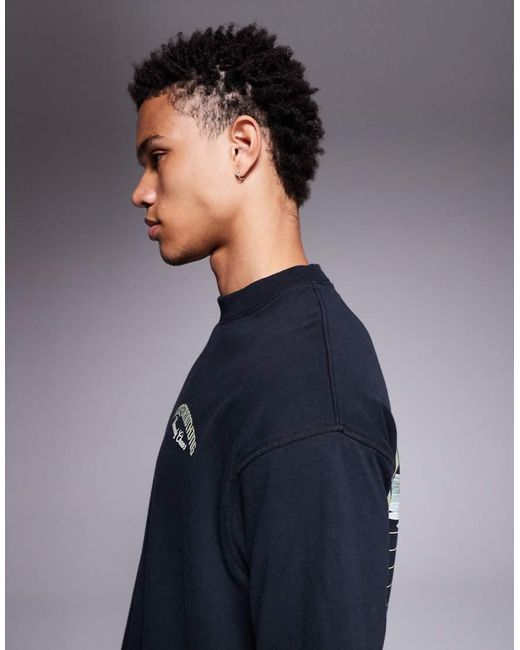 Good For Nothing Blue Oversized T-Shirt for men
