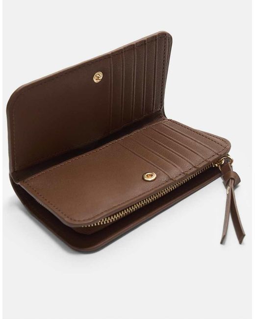 Stradivarius Kaarthouder Met Rits in het Brown