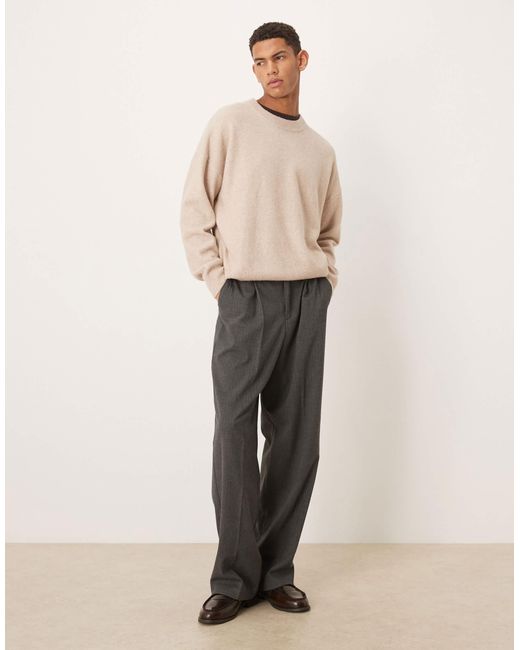 Pull ras ASOS pour homme en coloris Natural