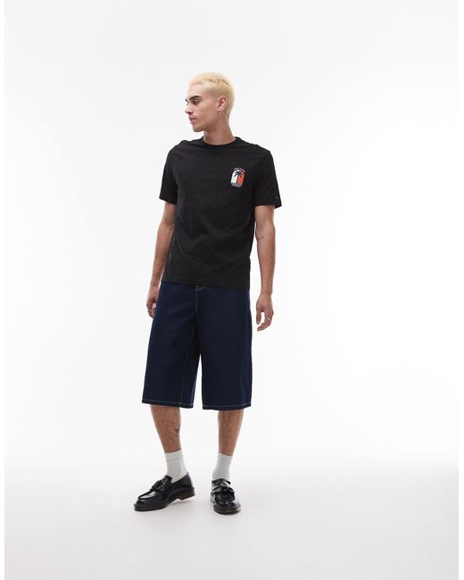 Tommy Hilfiger Black Palm Tree T-Shirt for men