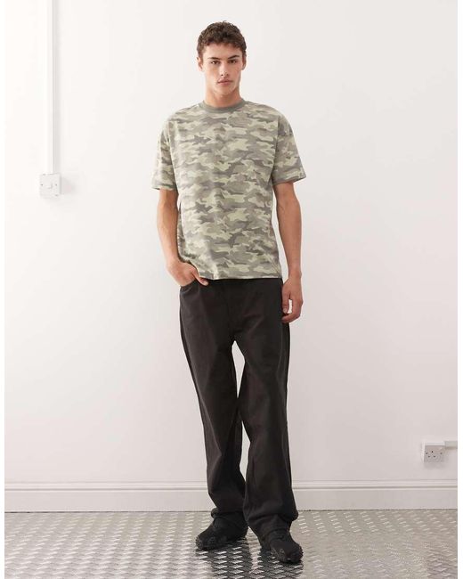 Collusion Gray Oversized T-shirt for men