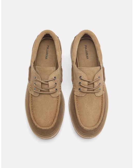 Scarpe Da Barca di Pull&Bear in Brown da Uomo
