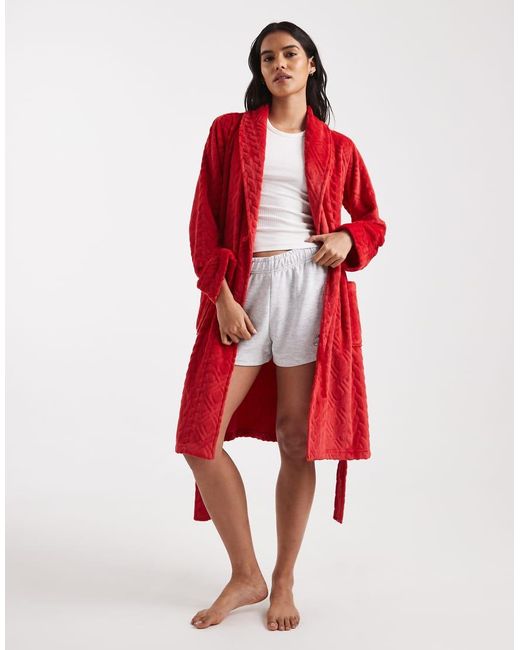 Ralph Lauren Red Shawl Collar Robe