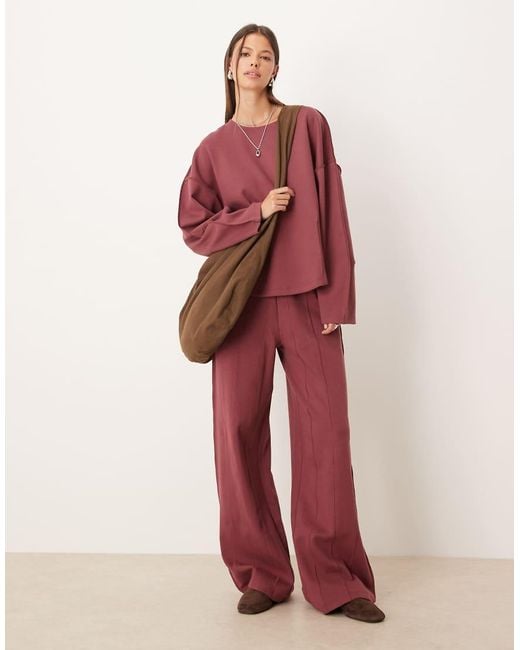 Felpa Rosa Scuro di ASOS in Red