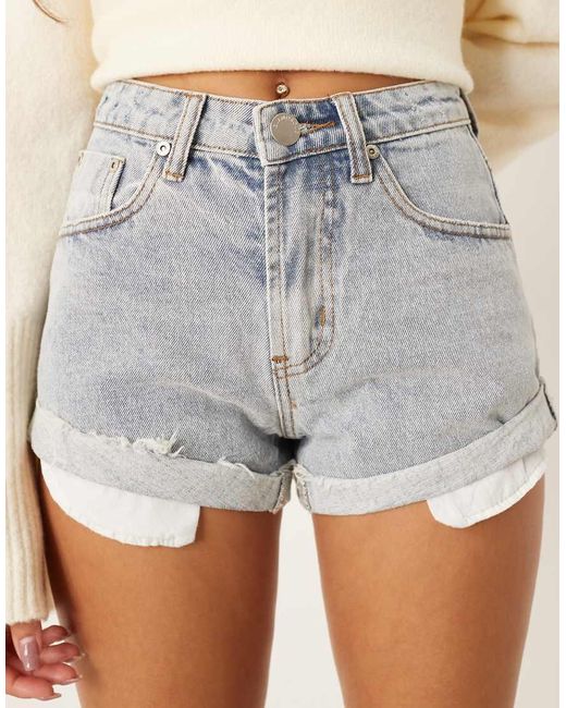 Glamorous Natural Denim Shorts