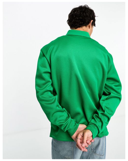 Superstar - polo manches longues adidas Originals pour homme en coloris  Vert | Lyst