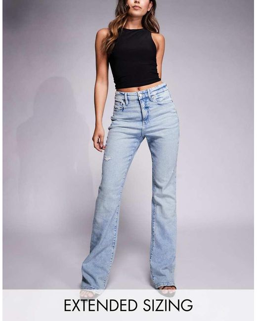 GOOD AMERICAN Blue Good Classic Bootcut Jeans