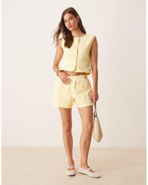 ASOS Natural Interlock Waistcoat