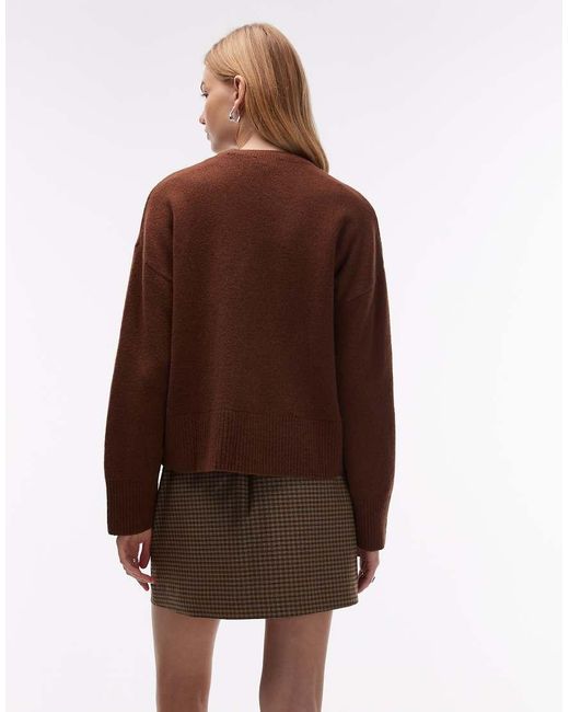 & Other Stories Brown Crew Neck Jumper
