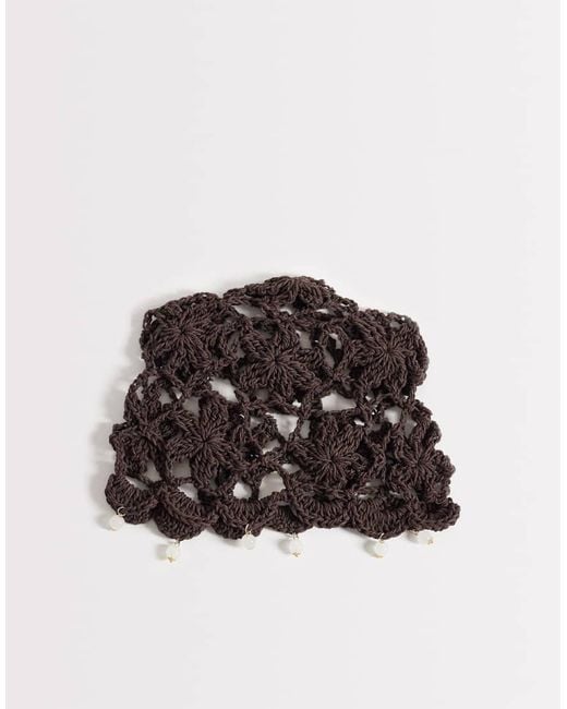 Glamorous Brown Crochet Cap