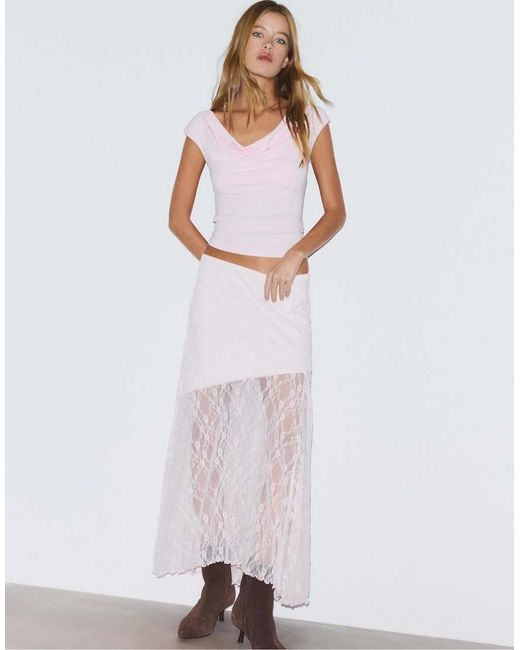 Stradivarius White Multi-position Sleeveless Top