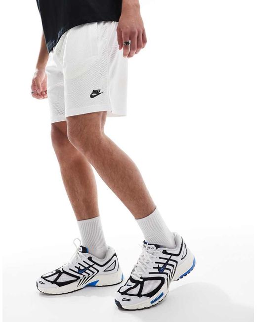 Nike White Club Mesh Shorts for men