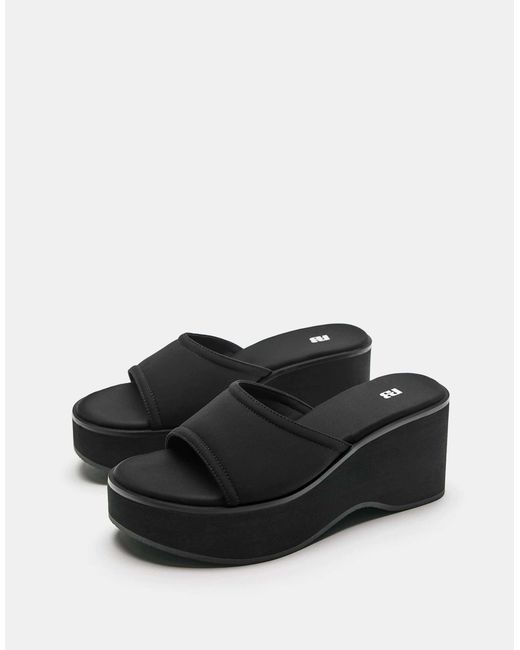 Pull&Bear Black – pantoletten