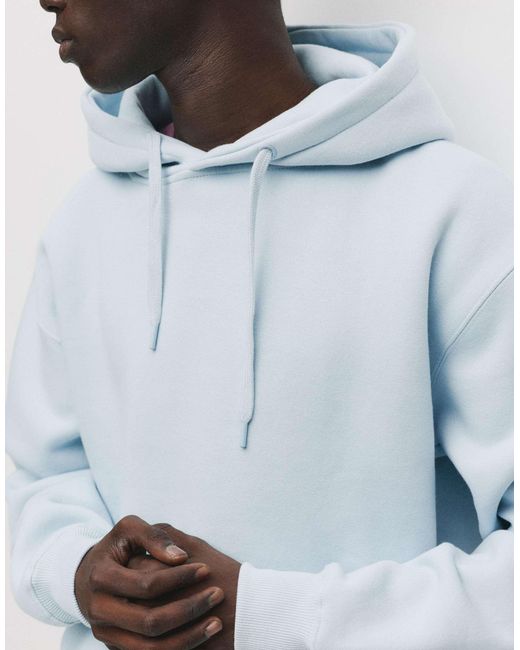 Pull&Bear – basic – kapuzenpullover in White für Herren