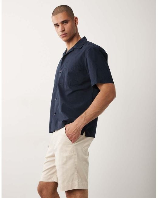 SELECTED Blue Elasticated Waistband Shorts for men