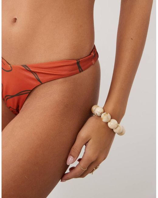 ASOS Brogan Bikinislip Met V-Voorkant En Cheeky Pasvorm in het Brown