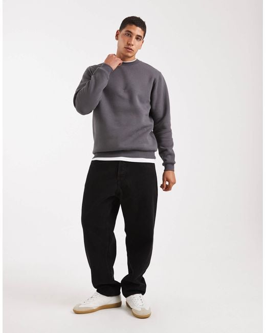 ASOS Gray Essentials Sweatshirt for men