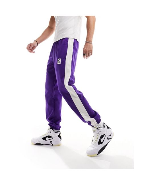 Nike Basketball Purple Staring 5 Tech Fleece joggers for men