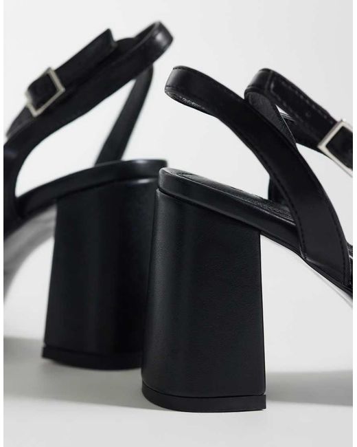 ASOS Gray Hotel Barely There Block Heeled Sandals