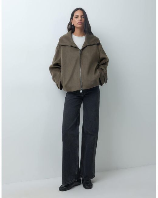 Mango Green Short Jacket