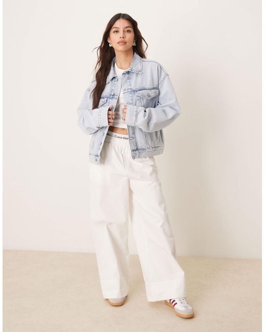 Calvin Klein Blue Boxy Denim Jacket