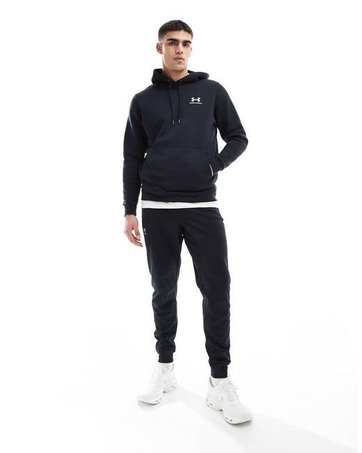 Under Armour Blue Icon Fleece Hoodie for men