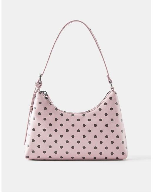 Borsa A Spalla A Pois di Pull&Bear in Pink