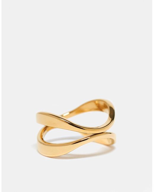 ASOS Metallic Asos design curve – wasserdichter edelstahl-ring