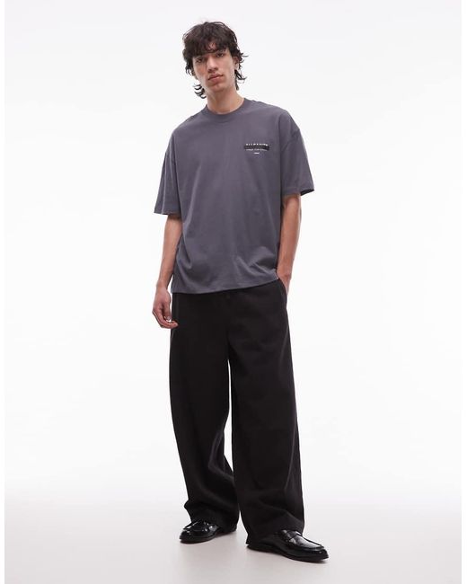 AllSaints Blue Redact T-Shirt for men