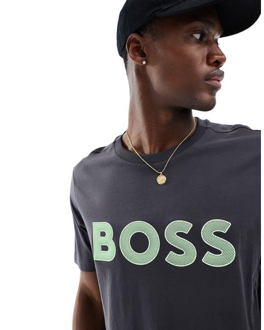 Boss Blue Logo T-shirt for men