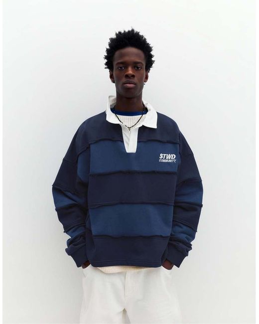 Stwd di Pull&Bear in Blue da Uomo