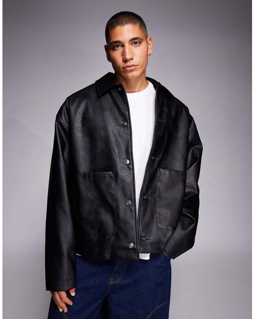 ASOS Blue Oversized Jacket for men
