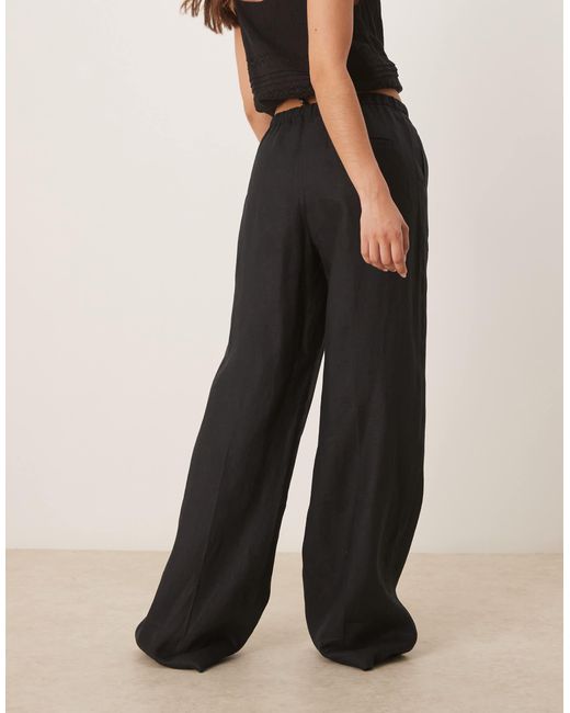 Mango Natural – weiche schlupfhose aus leinen