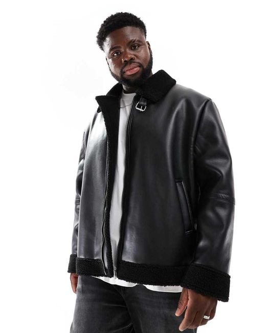 Mens aviator jacket asos sale