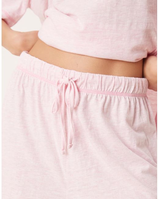 ASOS Pink Oversized Tee And Shorts Pyjama Set