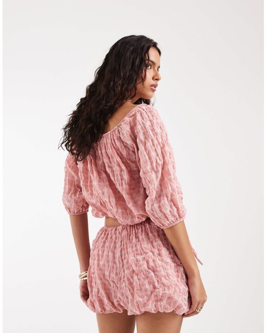 ASOS Pink Bubble Bloomer Short