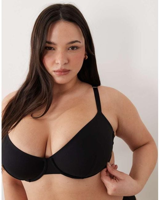 ASOS Black Asos Design Curve Carla Smoothing Underwired Bra