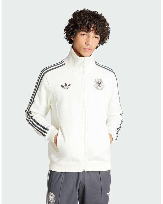 Adidas Originals White Dfb Og Jacket for men