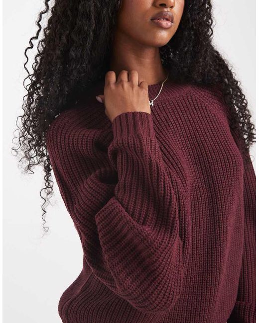 Threadbare Purple Crew Neck Jumper