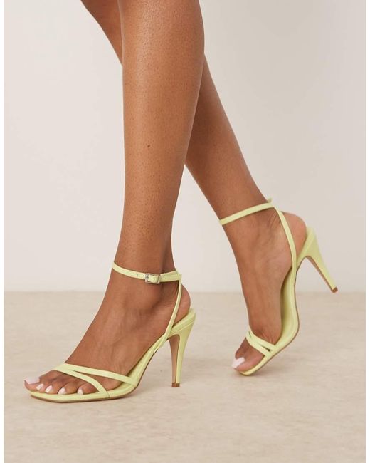 ASOS Natural Nia Barely There Heeled Sandals