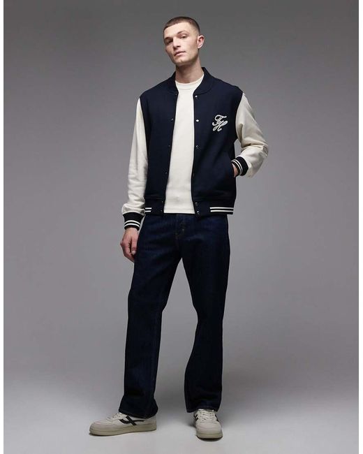 Tommy Hilfiger Gray Script Color Block Jacket for men