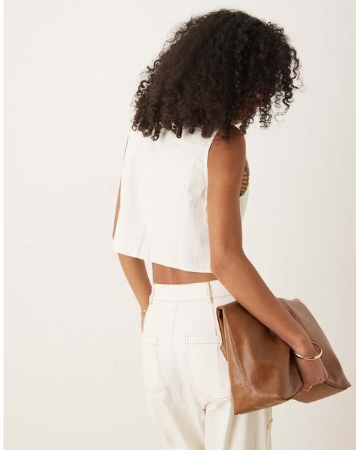Ghospell Natural Bow Top Co-ord